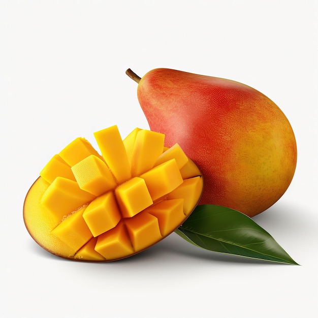 mango y rebanada