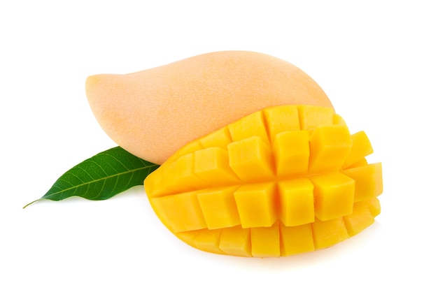 Mangos aislados sobre fondo blanco