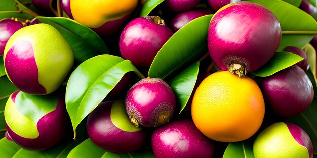 Mangostan ist eine exotische tropische Frucht