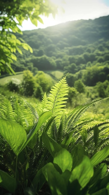 manhã na floresta Criado com Ai generativa