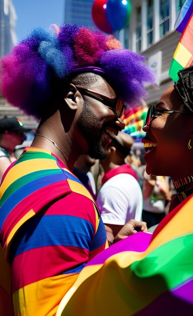 Foto manifestação de orgulho