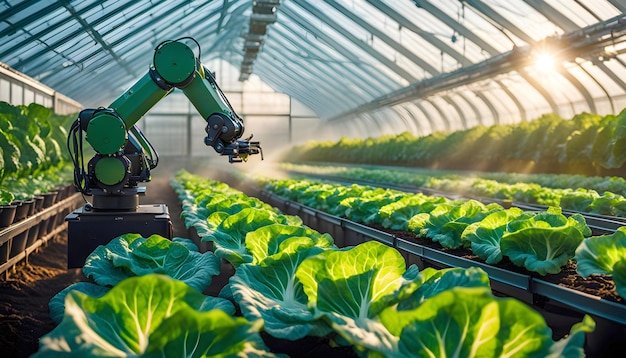 Manipulador robótico com tecnologia de agricultura inteligente agricultura robótica