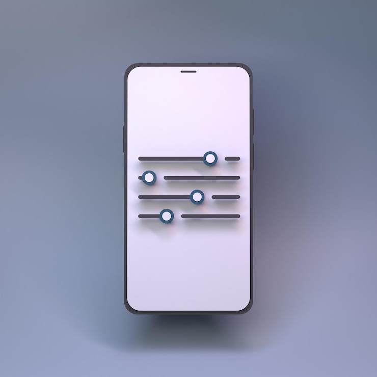 Foto manipuladores de tintura icono de control de volumen 3d render