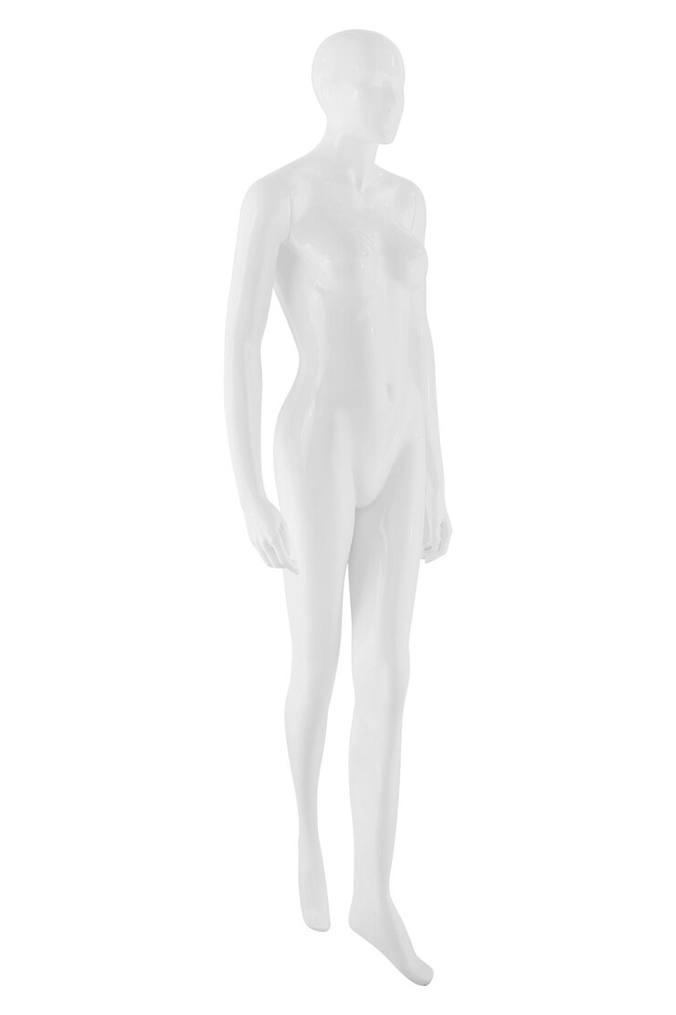 Foto maniquí contra un fondo blanco