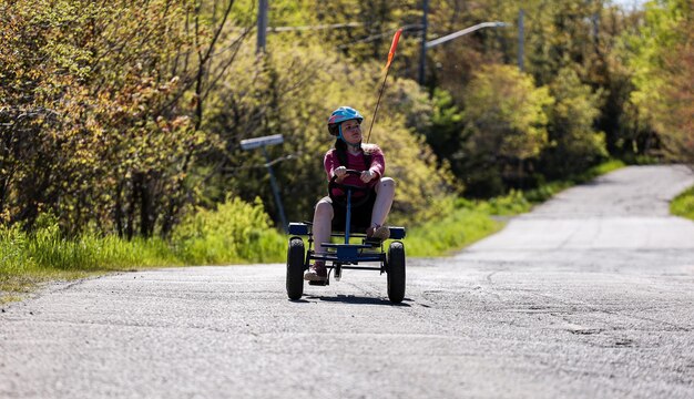 Mann auf einem Motorrad