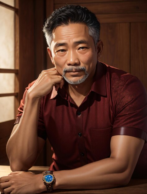 Foto mann aus asien im mittleren alter 3