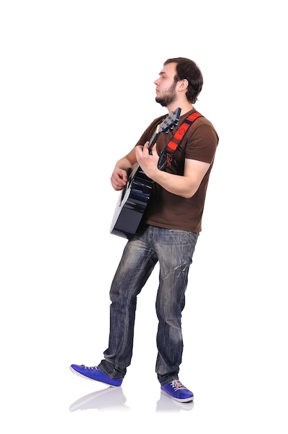 Mann mit Gitarre