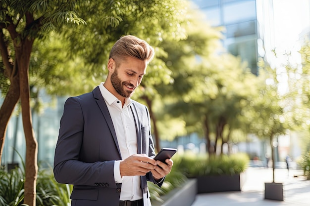 Mann mit Smartphone