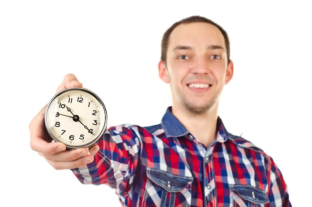 Mann mit Uhr