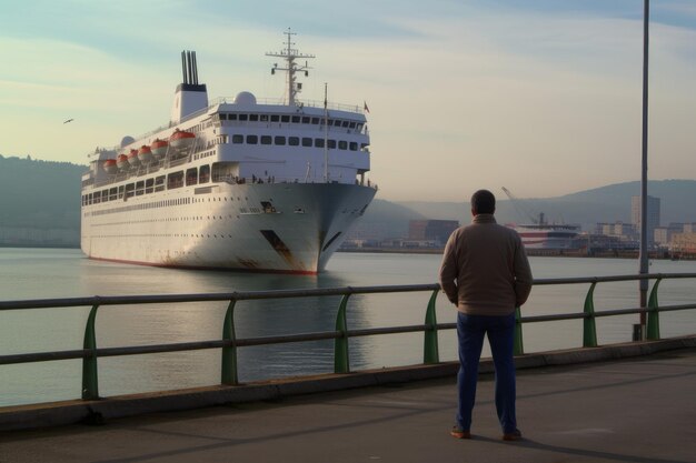 Mann Seehafen Generieren Sie Ai