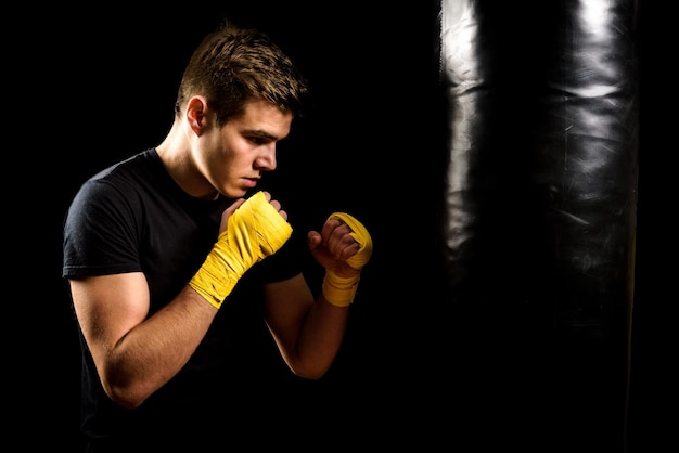 Manntraining mit Boxsack