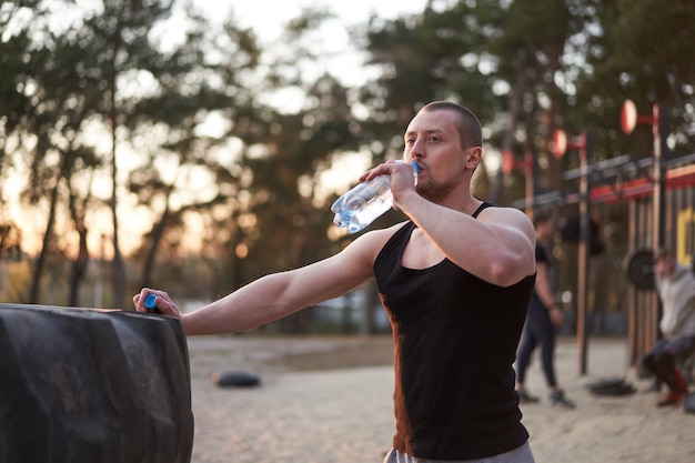 Manntrinkwasser nach einem Training