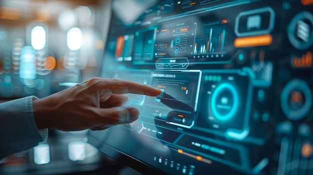 una mano apuntando a una pantalla con la palabra cita de la aplicación en la pantalla