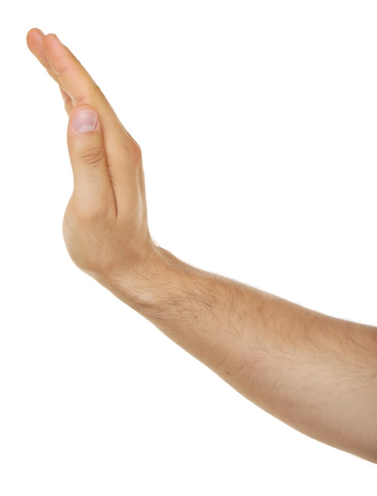 Foto mano masculina de cerca