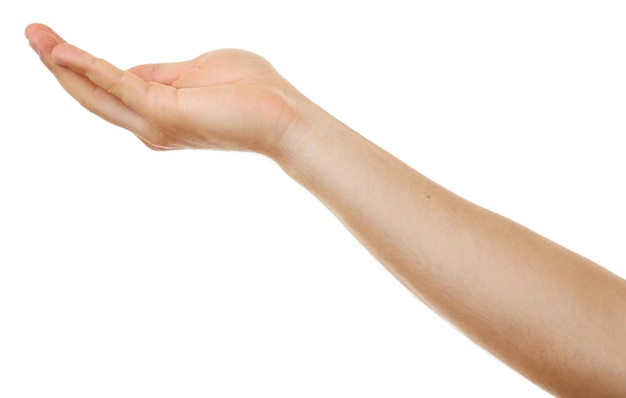 Mano masculina de cerca