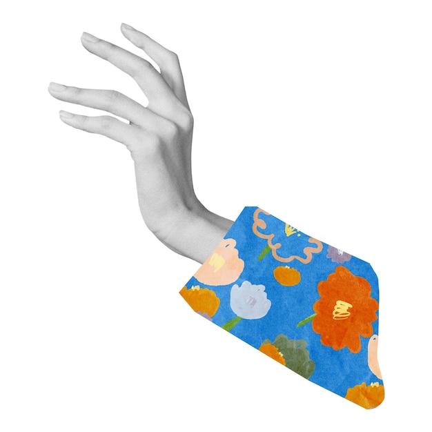 La mano de la mujer pegatina png imagen de gesto corporal fondo transparente