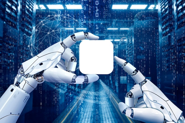 la mano del robot