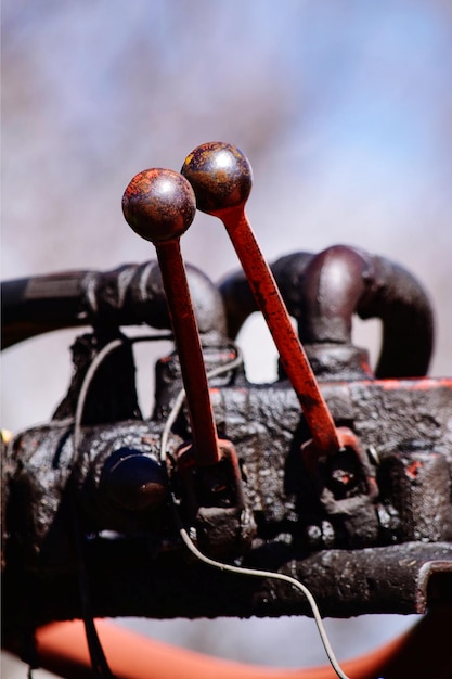 Foto manoplas de tractor para utilização do sistema hidráulico