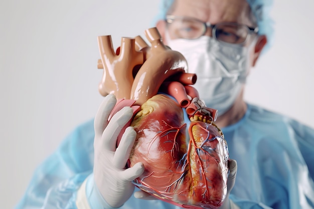 Manos cortadas del Doctor con forma de corazón