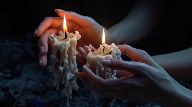 Foto en manos de oración