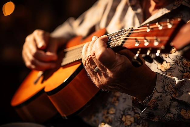 manos sazonadas tocando con gracia