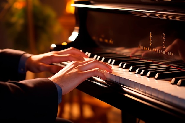 manos tocando el piano