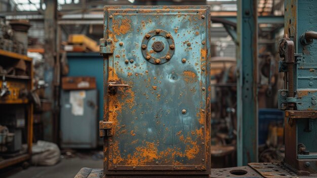 Foto unas manos de trabajadores restaurando diligentemente una puerta de plata empañada devolviendo su brillo original y