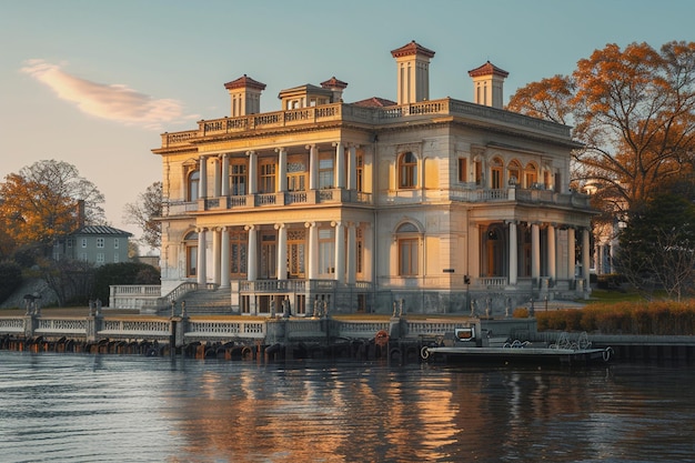 Foto mansão do porto velho da renascença italiana