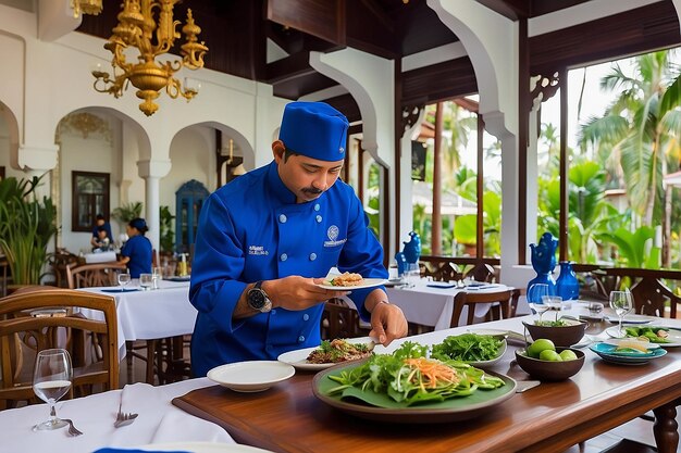 La mansión del gobernador del elefante azul el restaurante de Phuket la escuela de cocina