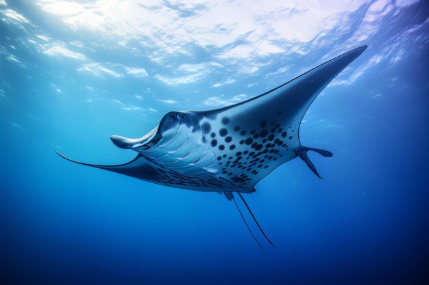 Manta ray majestätische Meerestierfotografie