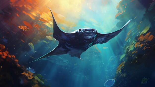 Manta Ray Serene