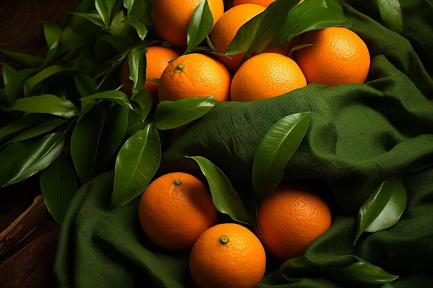 Mantas y almohadas con temática de mandarina