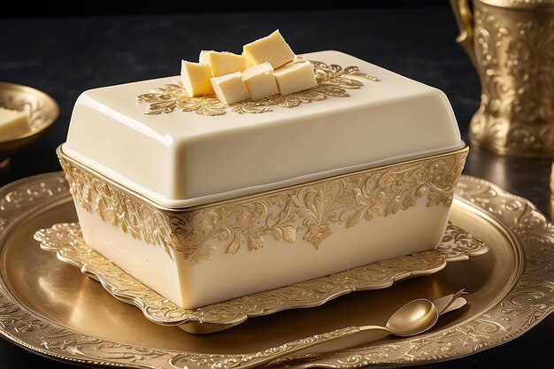 Manteiga Banha Margarina Colesterol Manteiga Prato Gordura Lacticínios