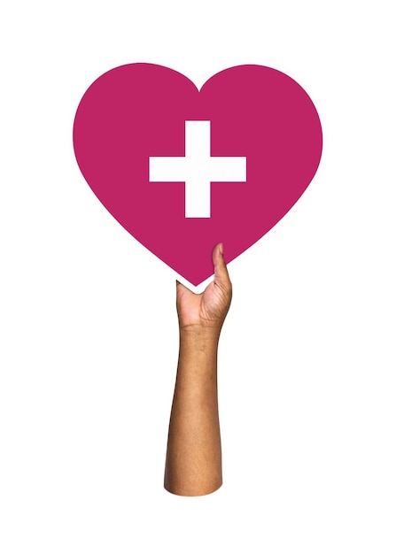 Mantenimiento de la mano png salud corazón fondo transparente