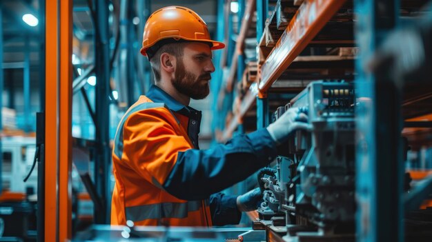 Mantenimiento de rutina realizado en un picker por un técnico