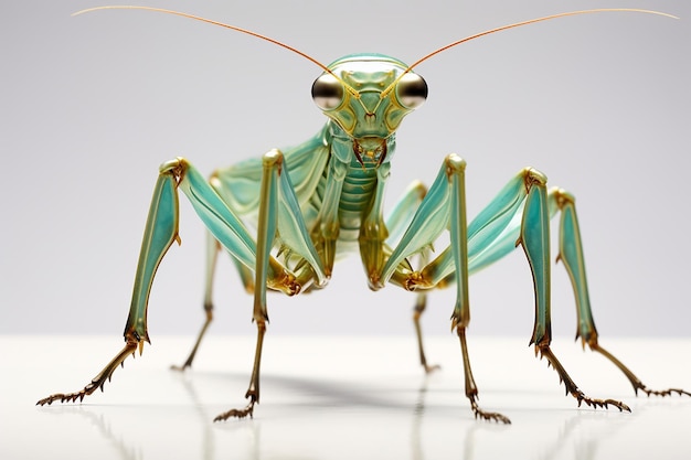 Mantis in der Eleganz von Nahaufnahme