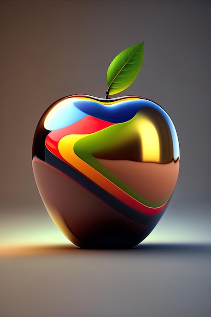 Manzana abstracta 3D