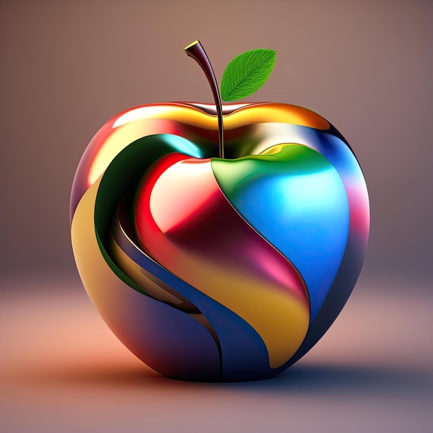 Manzana abstracta 3D