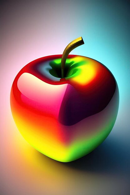 Manzana abstracta 3D