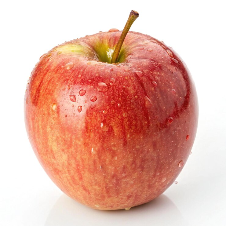 Manzana aislada con fondo blanco