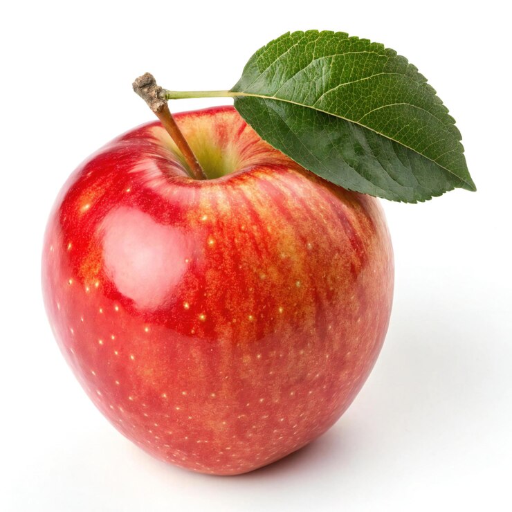 Manzana aislada con fondo blanco