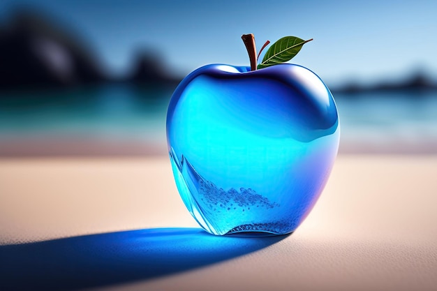Manzana azul cristalina