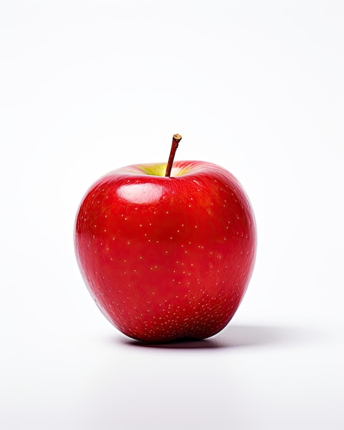 Foto manzana blanca crujiente roja fondo prístino fondo blanco manzana prístina