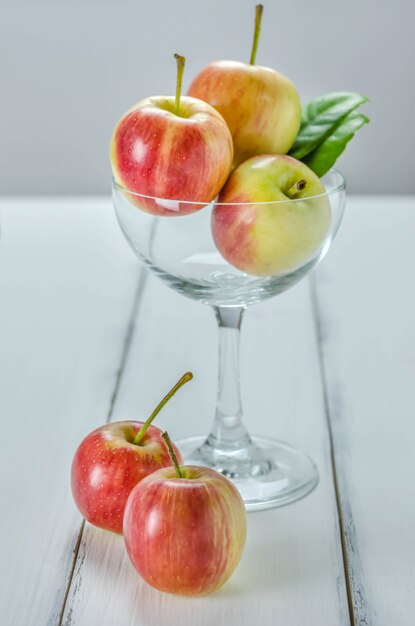 Manzana Fresca Con Vidrio