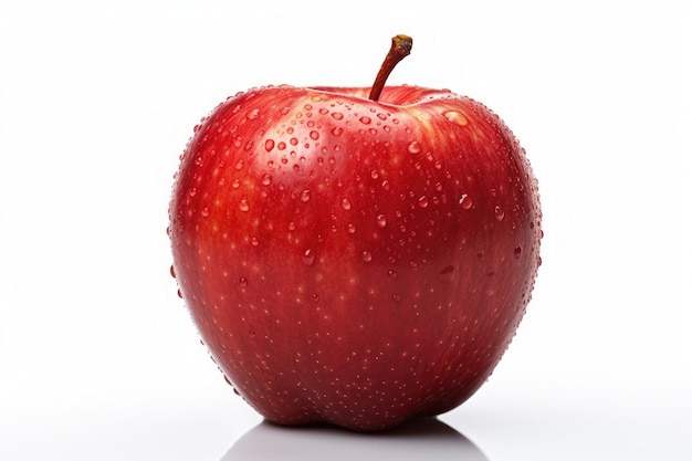 manzana manzana roja aislada en el fondo generativo ai