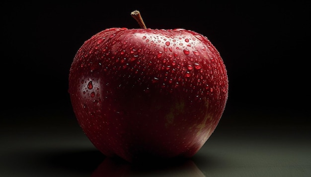 manzana roja aislada sobre negro manzana roja aislada sobre negro manzana roja sobre fondo negro