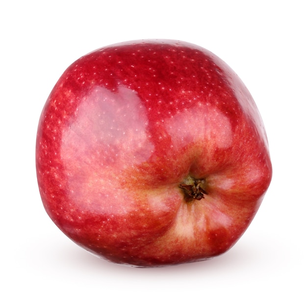 Manzana roja brillante aislado