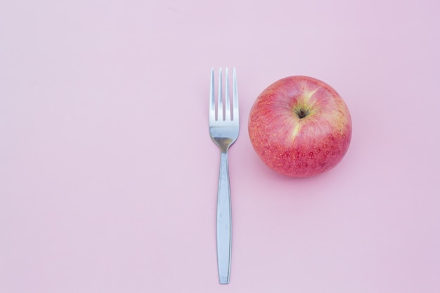 Manzana roja fresca.