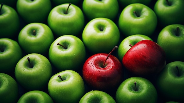 Foto manzana roja sobre un fondo blanco