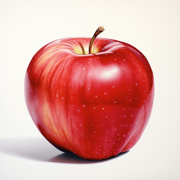 Foto manzana roja con superficie lisa